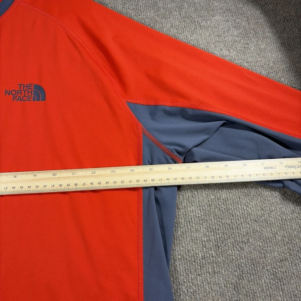 The North Face Men's Athletic Workout T Shirt Orange And Gray Size XXL